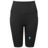 Women’s TriDri® ribbed seamless '3D Fit' cycle shorts Thumbnail